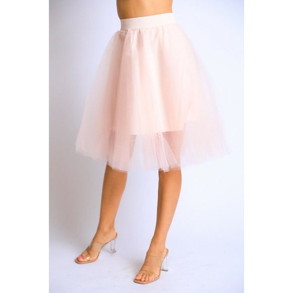 Women Princess Tulle Knee Length A Line Ballet Skirt Underskirt tutu skirt - Picture 2 of 5